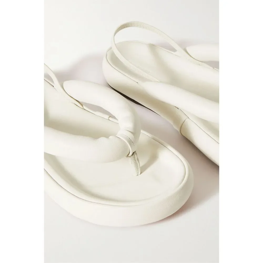 ISABEL MARANT Orene padded leather platform sandals EU38/US8 $620 - Picture 4 of 13